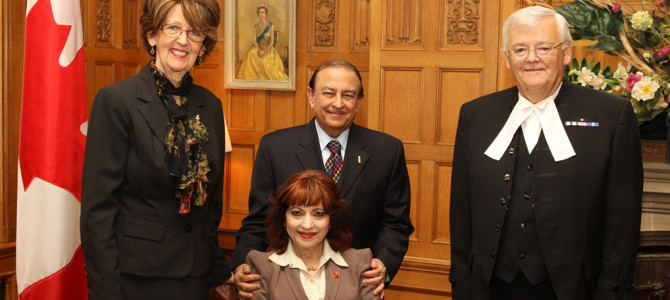 Official appointment to the Senate of Canada